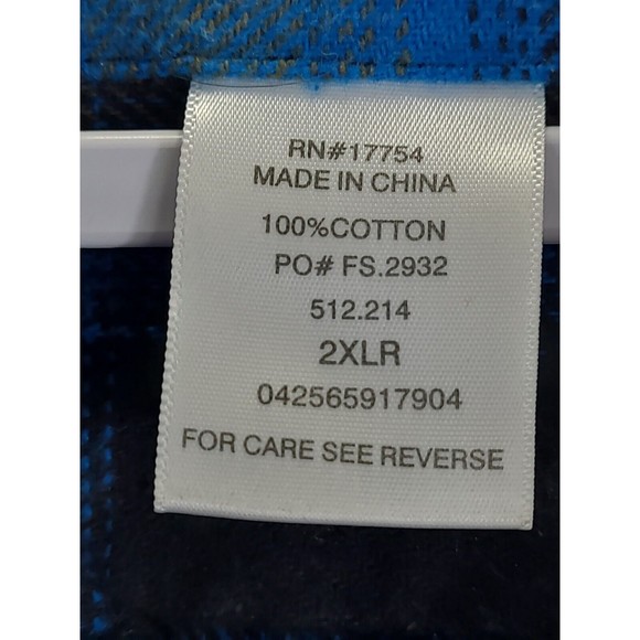 Polar King Heavyweight Flannel Snap Button  Shiet Long-Sleeve Men's Sz XXL Thick - Picture 6 of 9